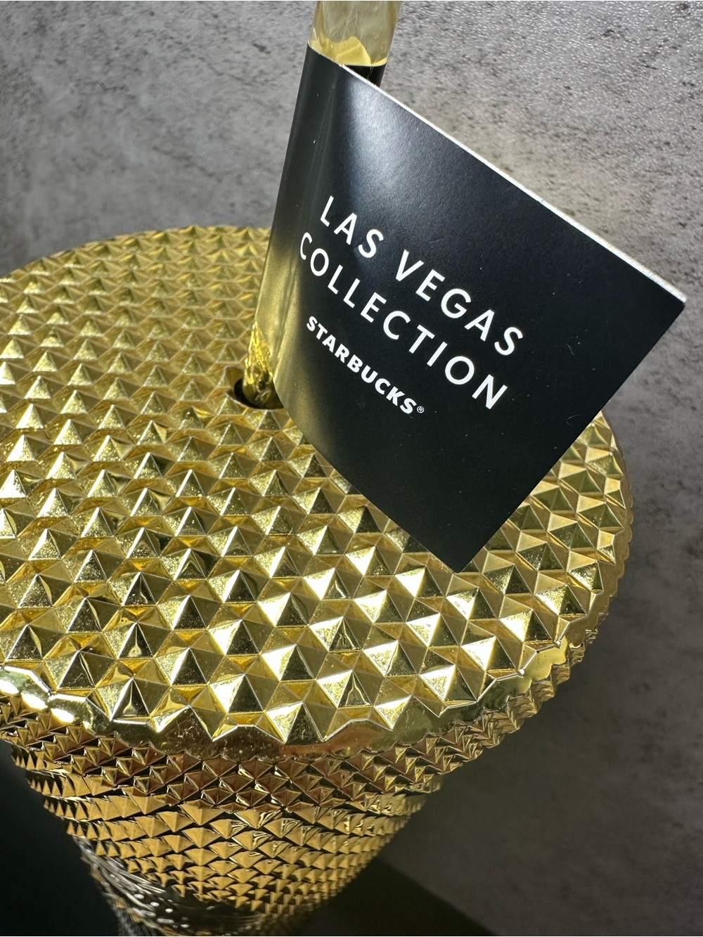 Starbucks Las Vegas Collection Gold Studded Tumbler Cup Limited Edition - Picture 3 of 5